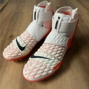 Nike Force Savage Elite TD 2 P Football Cleats Orange White Men’s 16 BV3962-101